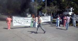 Trabajadores del hospital Palma sacaron sus reclamos a la calle