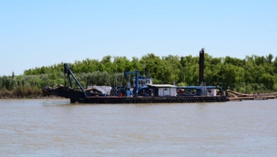 Diamante: la Provincia pedir&aacute; explicaciones a la empresa y no descarta parar el dragado