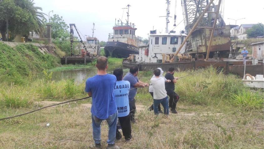 Puerto de Paraná: trabajadores rechazan el desmantelamiento e insisten con la reactivación