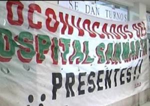 Castigan la lucha de los trabajadores del Hospital San Mart&iacute;n