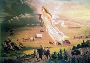 "American Progress", obra de John Gast (1872)