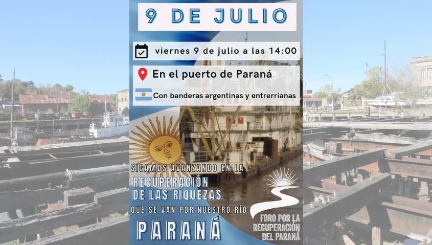 Convocan al puerto de Paraná para "seguir avanzando en la recuperación de las riquezas"